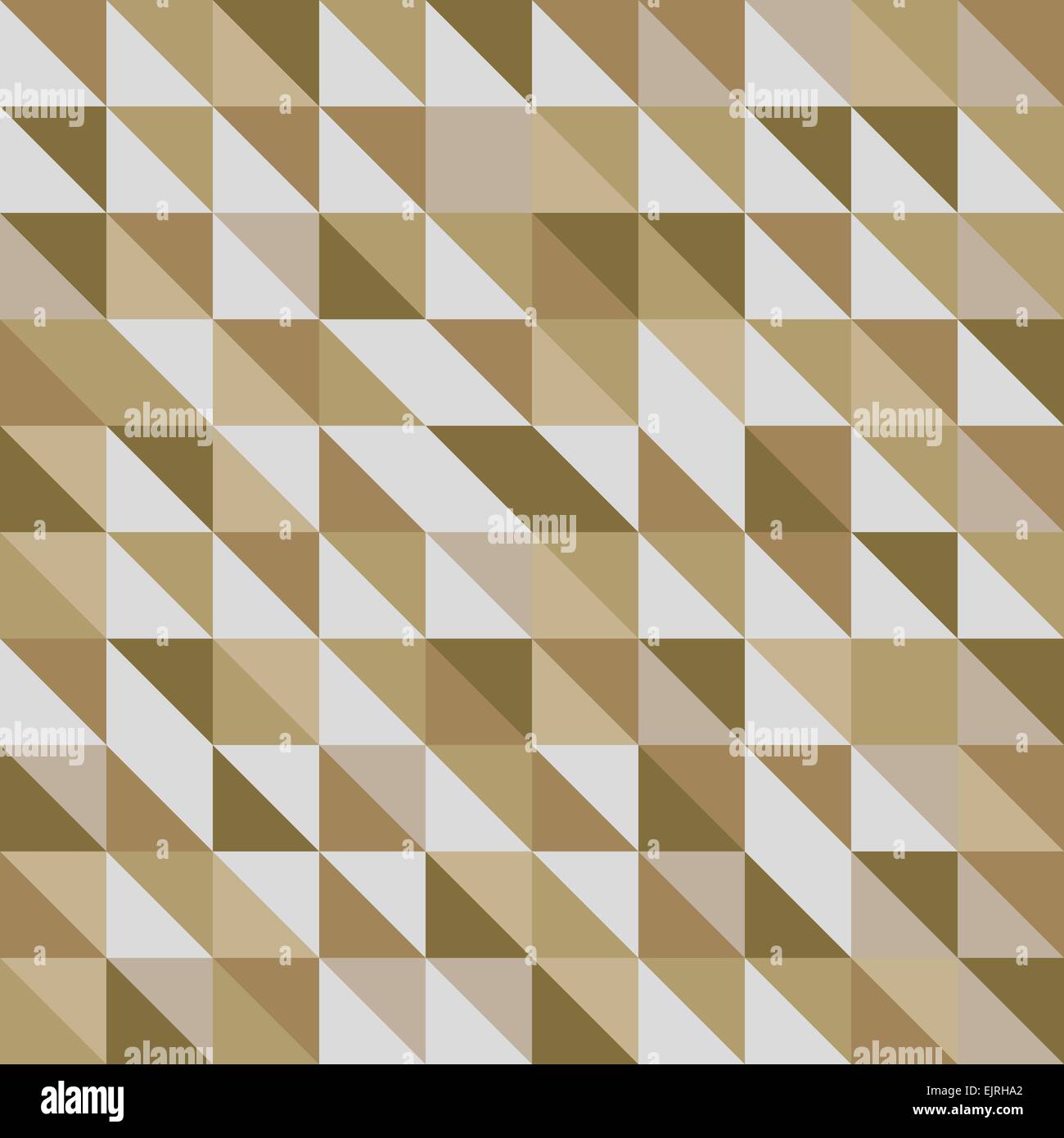 Retro-Dreiecksmuster mit braunem Hintergrund, Lager Vektor Stock Vektor