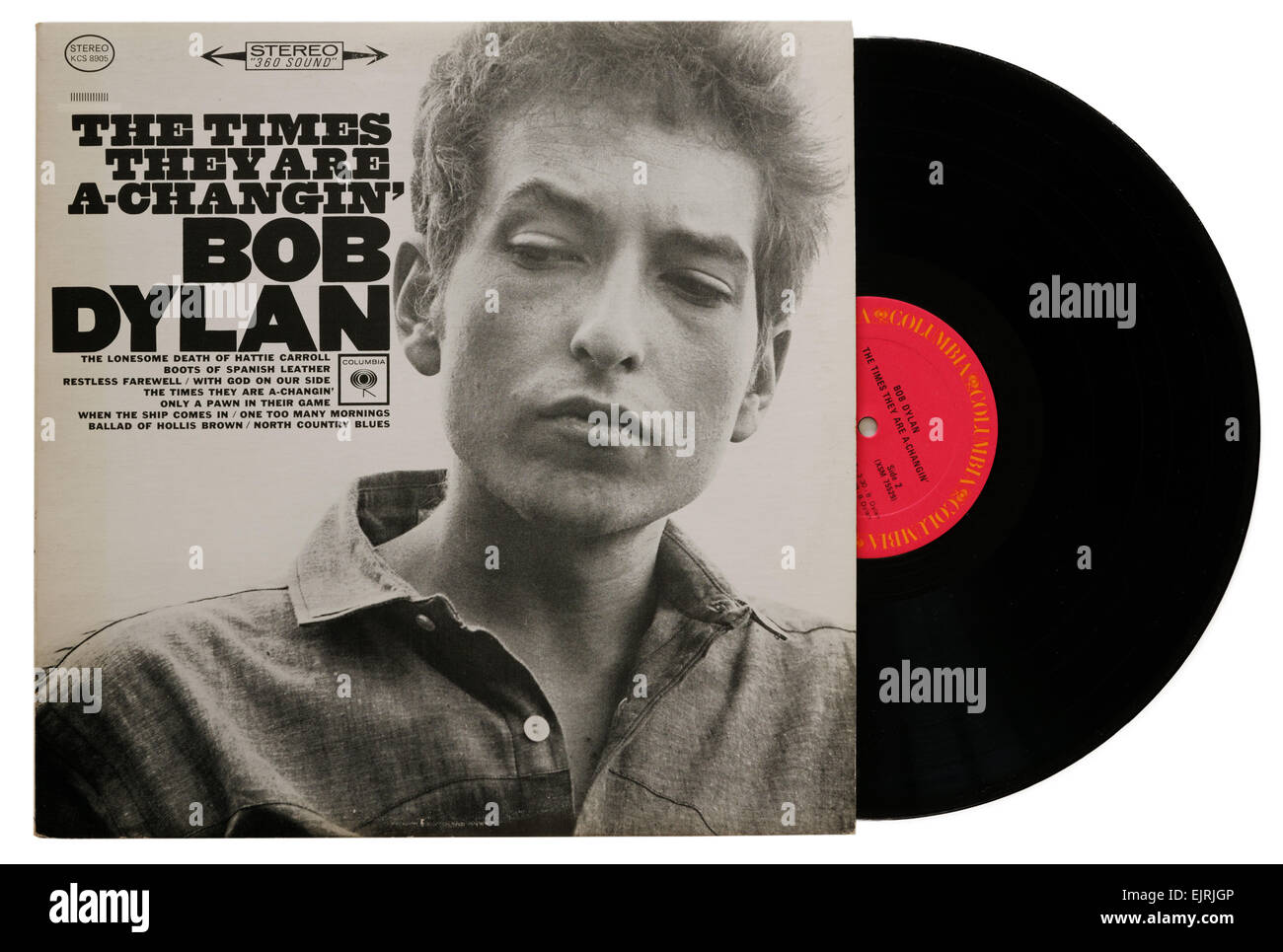 Bob Dylan The Times sie Are A-Changin ' album Stockfotografie - Alamy