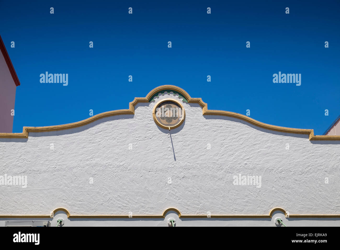 Methodist Treuhänder Gebäude, spanische mission Stil, rt-Deco-Architektur, Napier, Neuseeland. Stockfoto