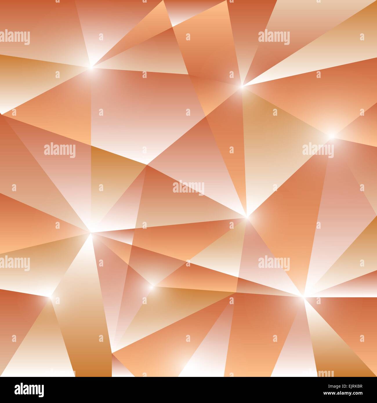 Geometrische Muster mit orange Dreiecke Hintergrund, Lager Vektor Stock Vektor