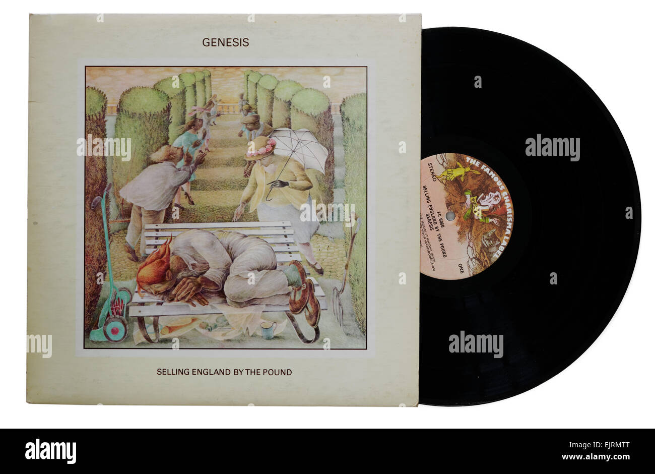 Genesis Selling England durch das Pfund-album Stockfoto