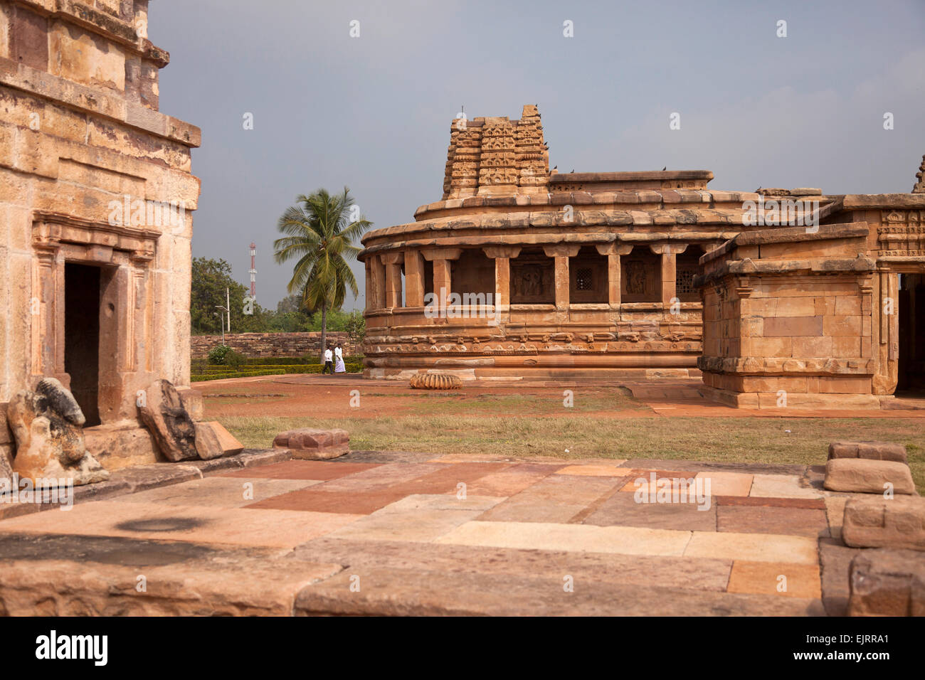 Durga-Tempel in Aihole, Karnataka, Indien, Asien Stockfoto