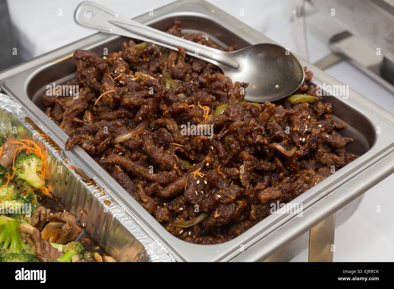 Knusprige Hackfleisch Stockfoto