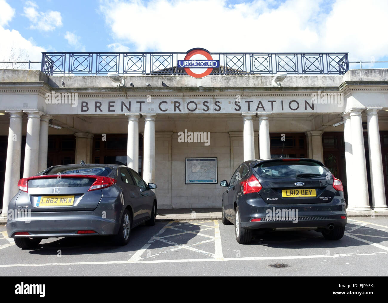 Brent Cross u-Bahnstation auf der Northern Line, London Stockfoto