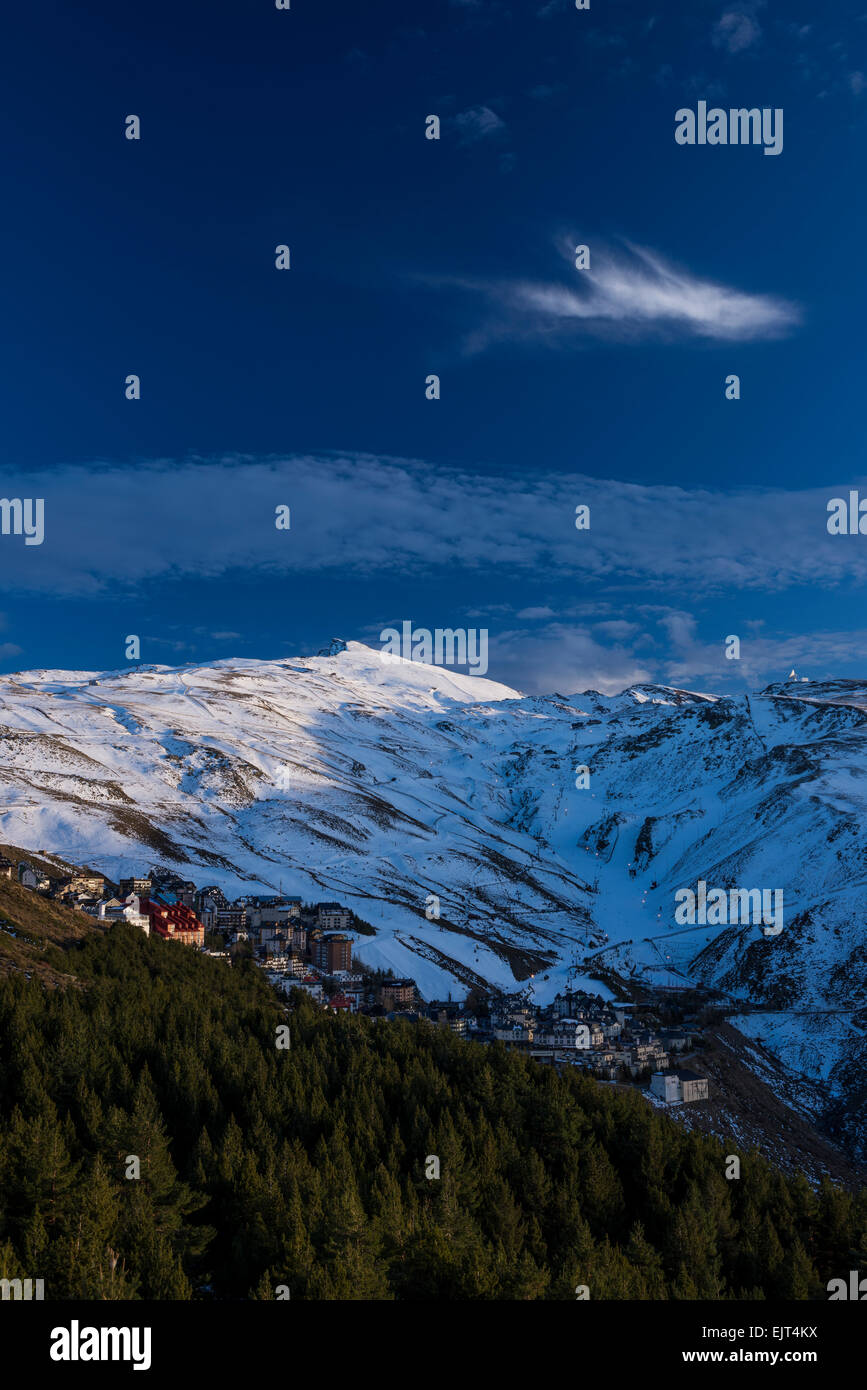 Pradollano Bereich, Sierra Nevada National Park Stockfoto