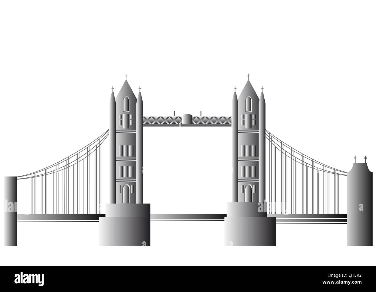 Vector Tower Bridge Stock Vektor