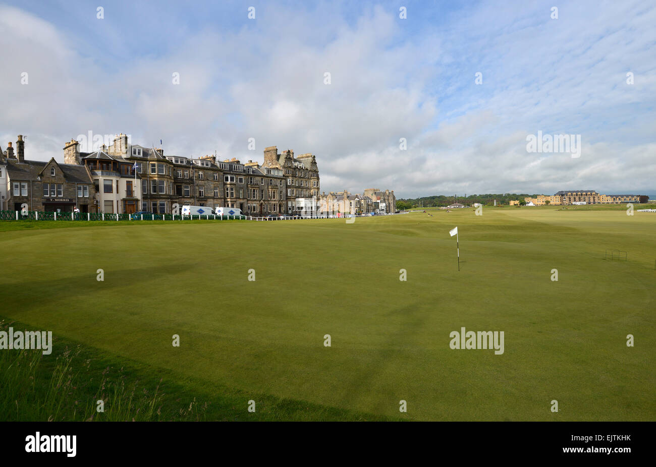St. Andrews Links, alten Kurs, den berühmtesten Golfplatz der Welt, Heimat des Golf, St Andrews, Fife, Schottland, Vereinigtes Königreich Stockfoto