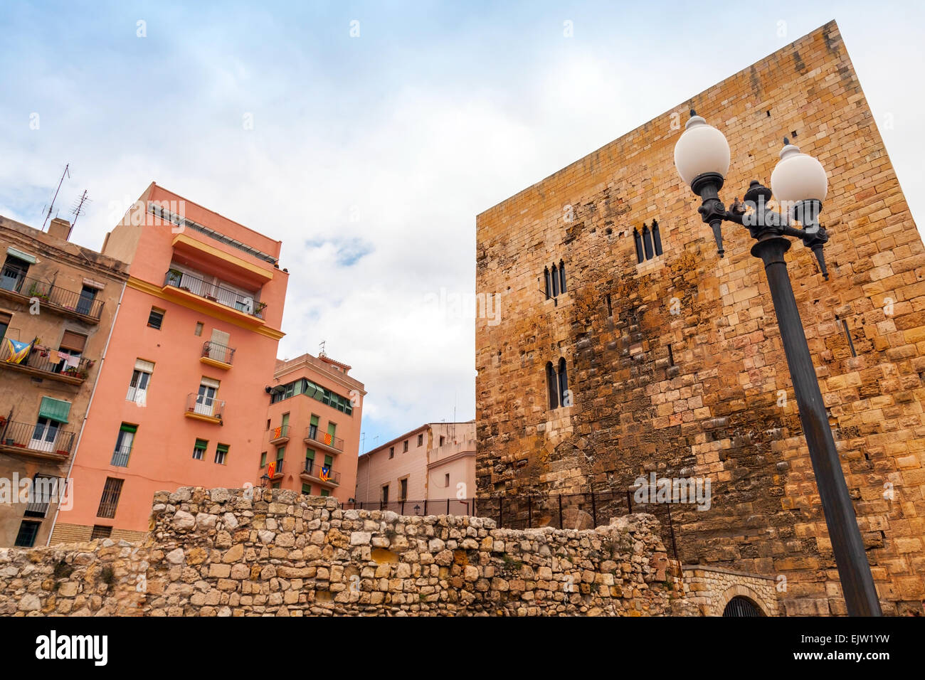 Antiken Forum Romanum der Stadt Tarragona. Katalonien, Spanien Stockfoto