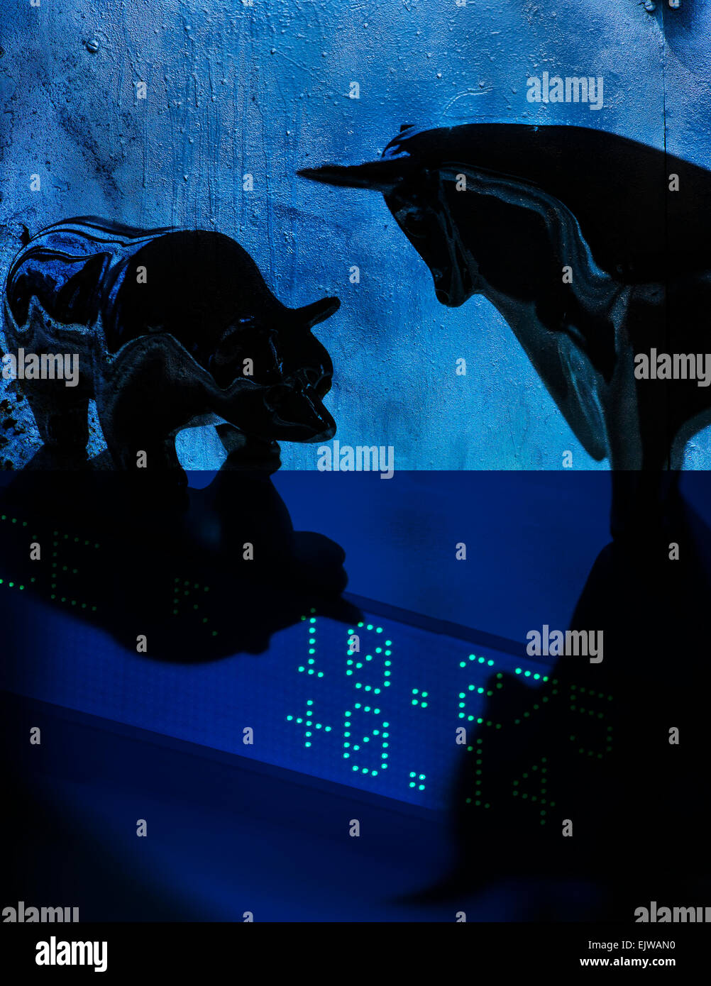 Digital Composite Keramik Tiere und Handels Kammer Stockfoto