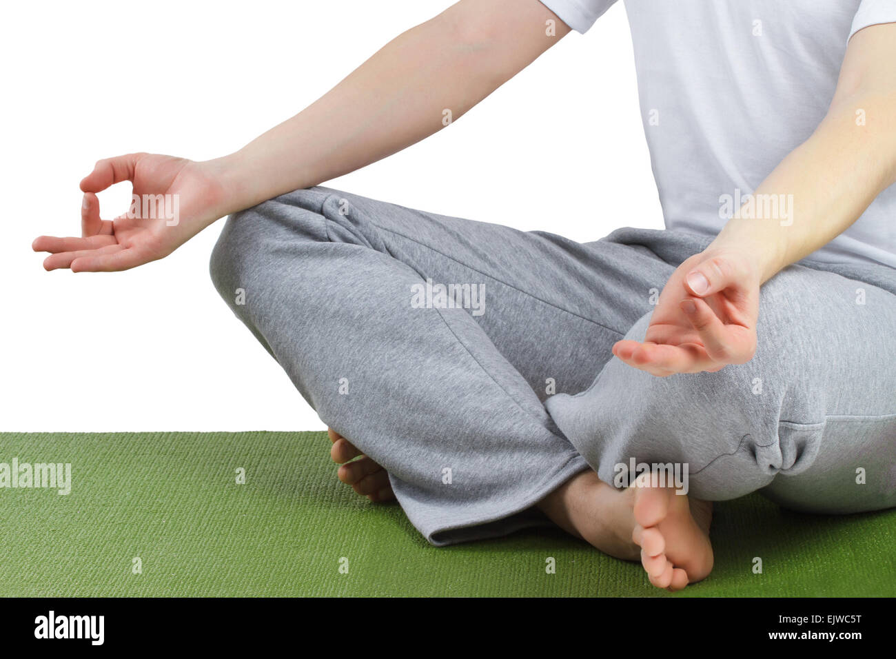 Yoga-Meditation-Pose. Stockfoto
