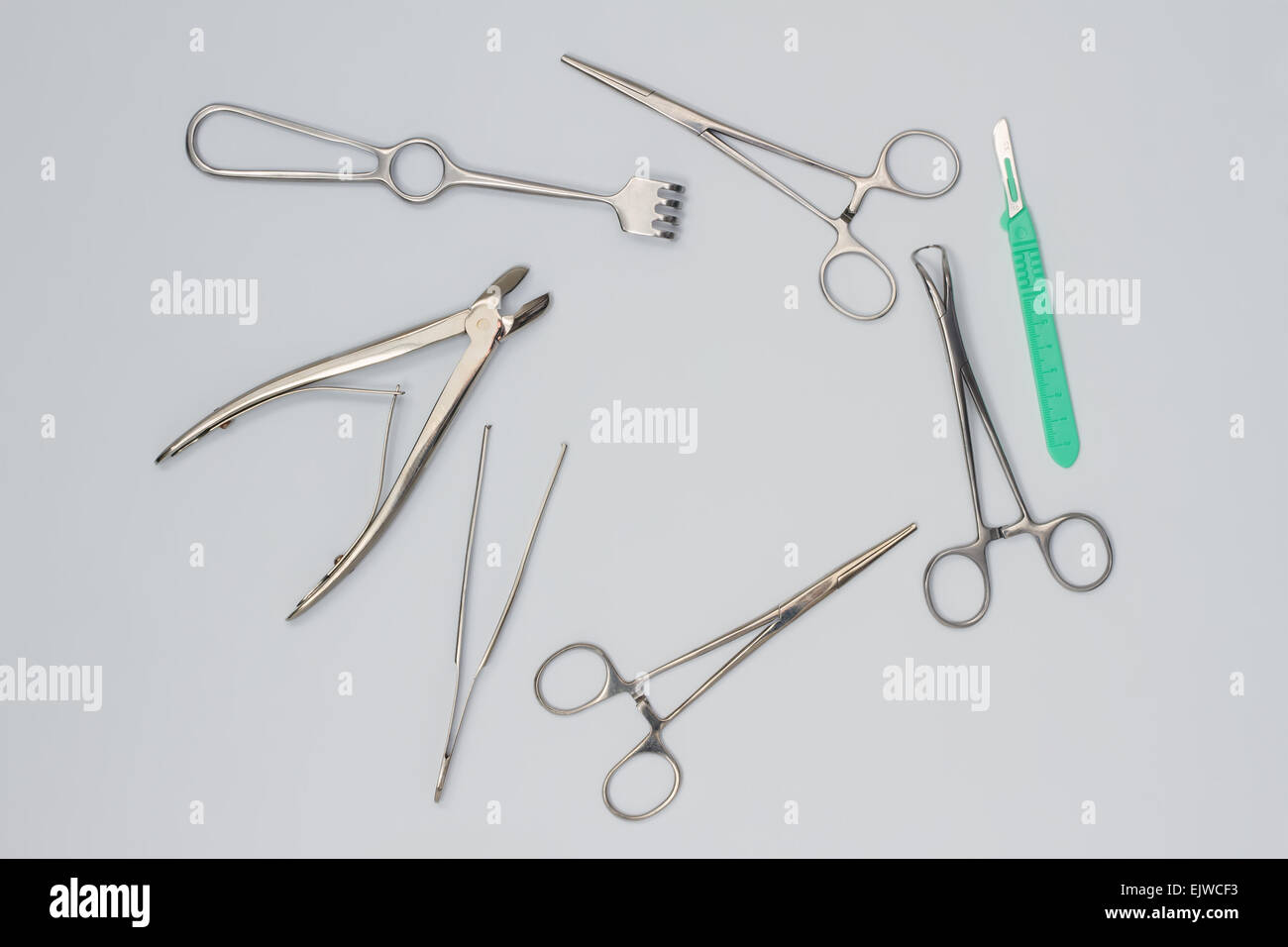 Chirurgische Instrumente. Stockfoto