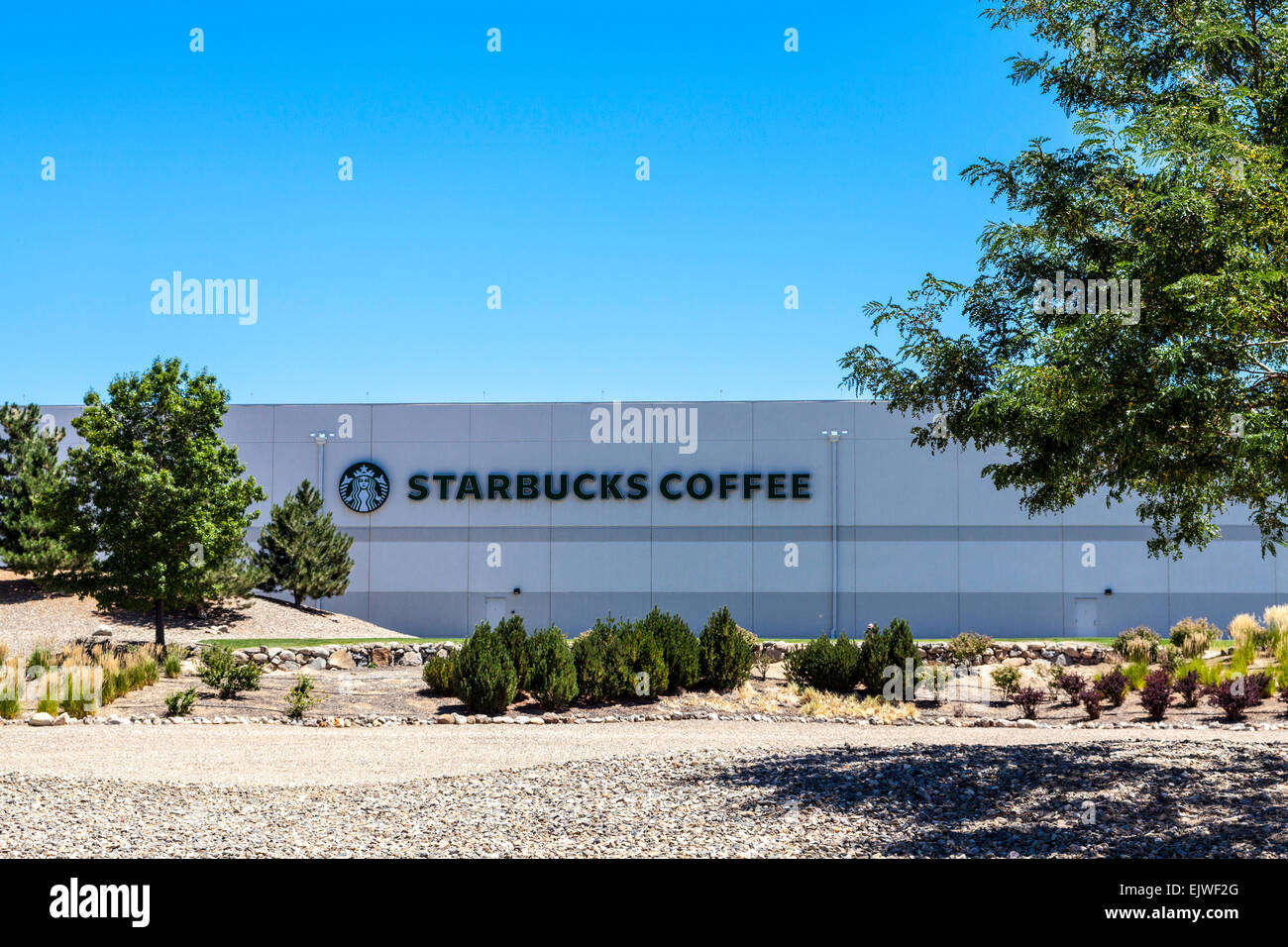 Starbucks Carson Valley Rösten Werk in Minden Nevada Stockfoto