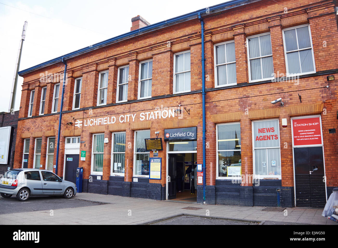 Lichfield City Railway Station Lichfield Staffordshire UK Stockfoto