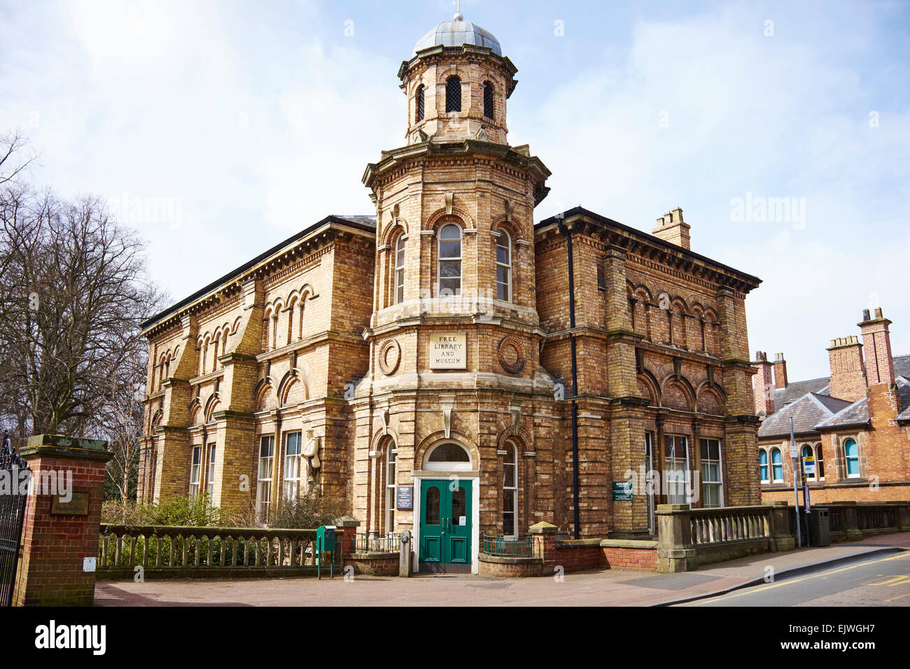 Die ehemalige freie Bibliothek und Museum Bird Street Lichfield Staffordshire UK Stockfoto