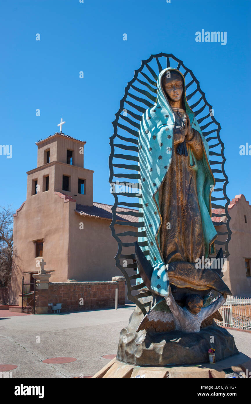 USA New Mexico NM Santa Fe unserer lieben Frau von Guadalupe Heiligtum erbaut 1795, das älteste Heiligtum, die Jungfrau Maria in den Vereinigten Staaten Stockfoto