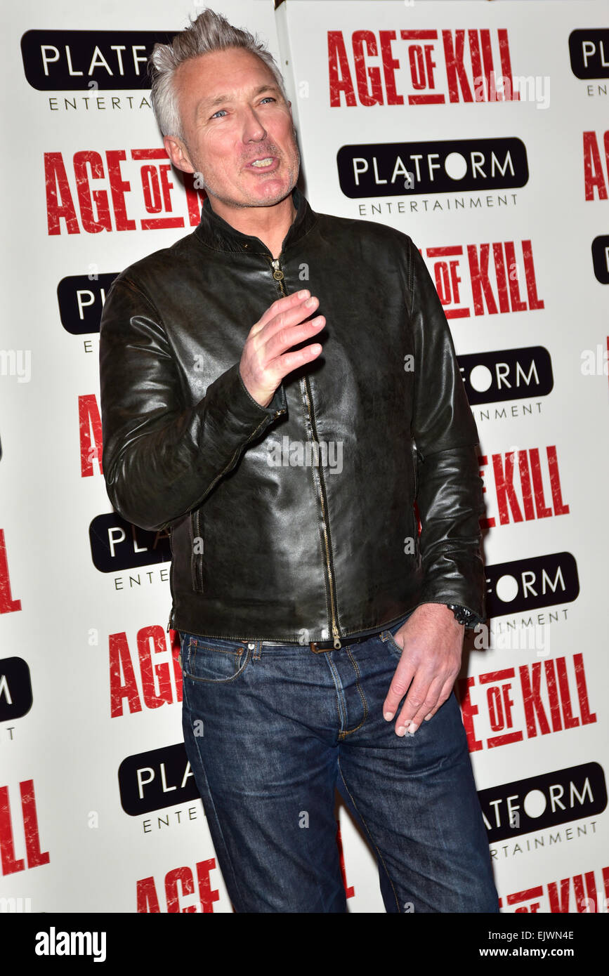 London, UK, 1. April 2015: Martin Kemp besucht den Alter der Kill - VIP Filmvorführung im Schinken Hof Hotel in London statt. Foto: © siehe Li/Alamy Live News Bildnachweis: siehe Li/Alamy Live News Stockfoto