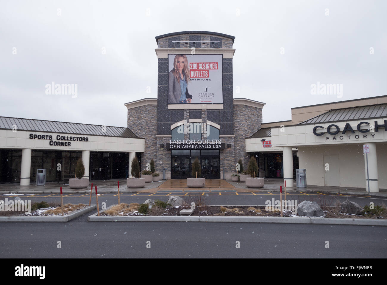 Mode-Outlets mall Niagarafälle USA Stockfoto