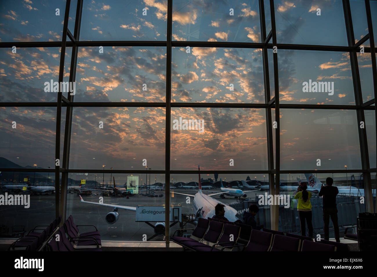 Flughafen Hong Kong Stockfoto