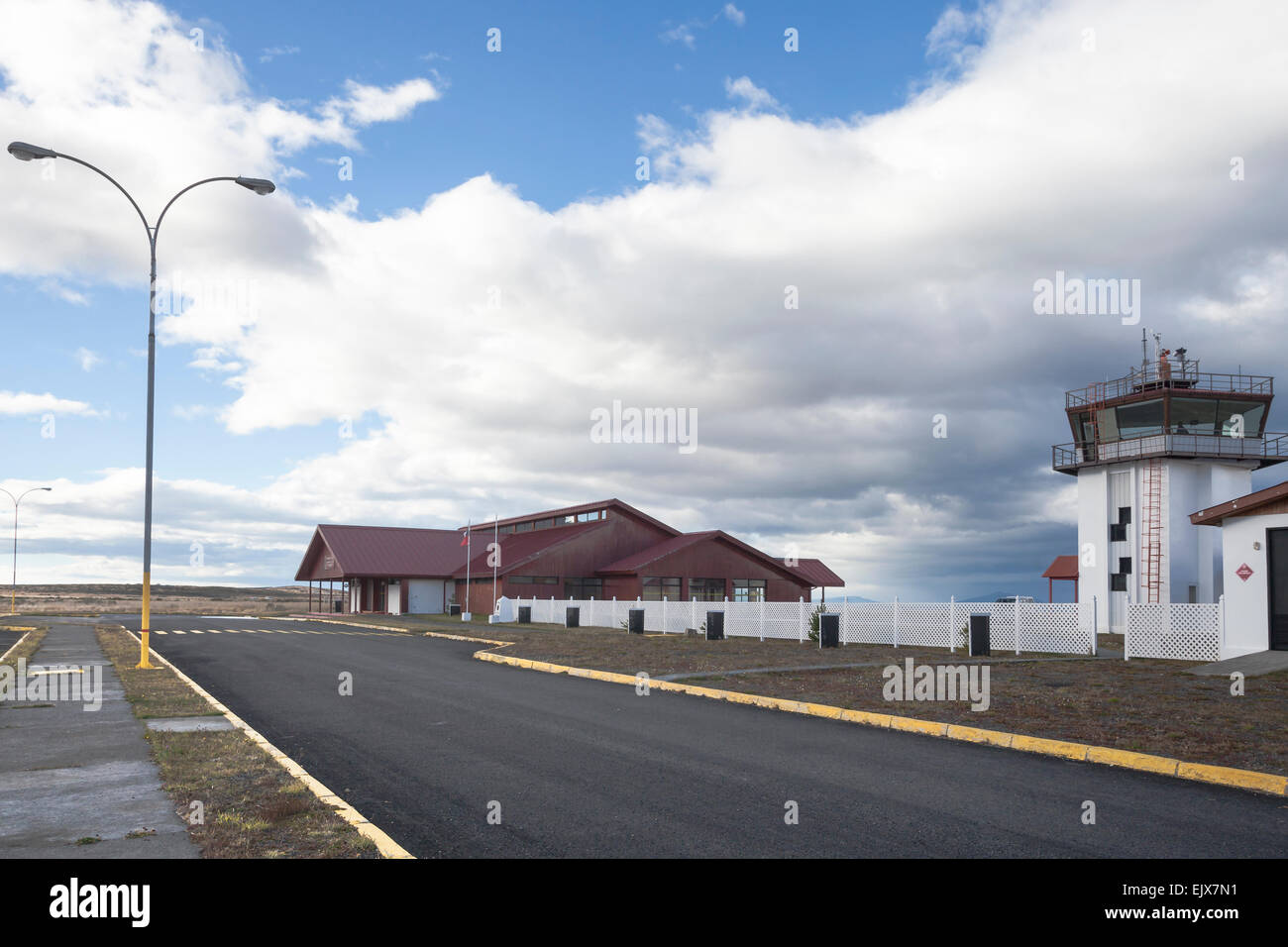 Flughafen Puerto Natales Stockfoto