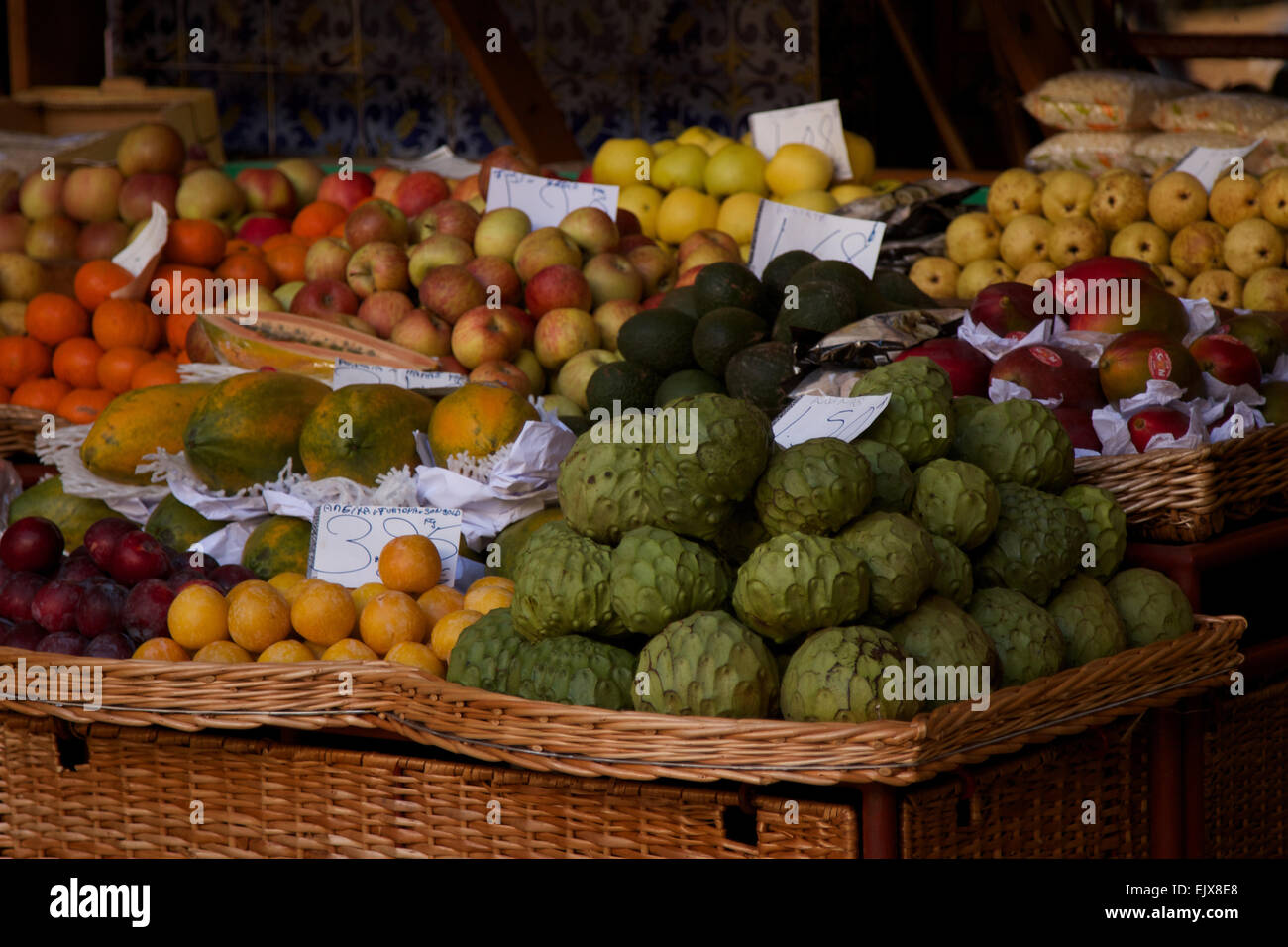 Obst-Anzeige Stockfoto