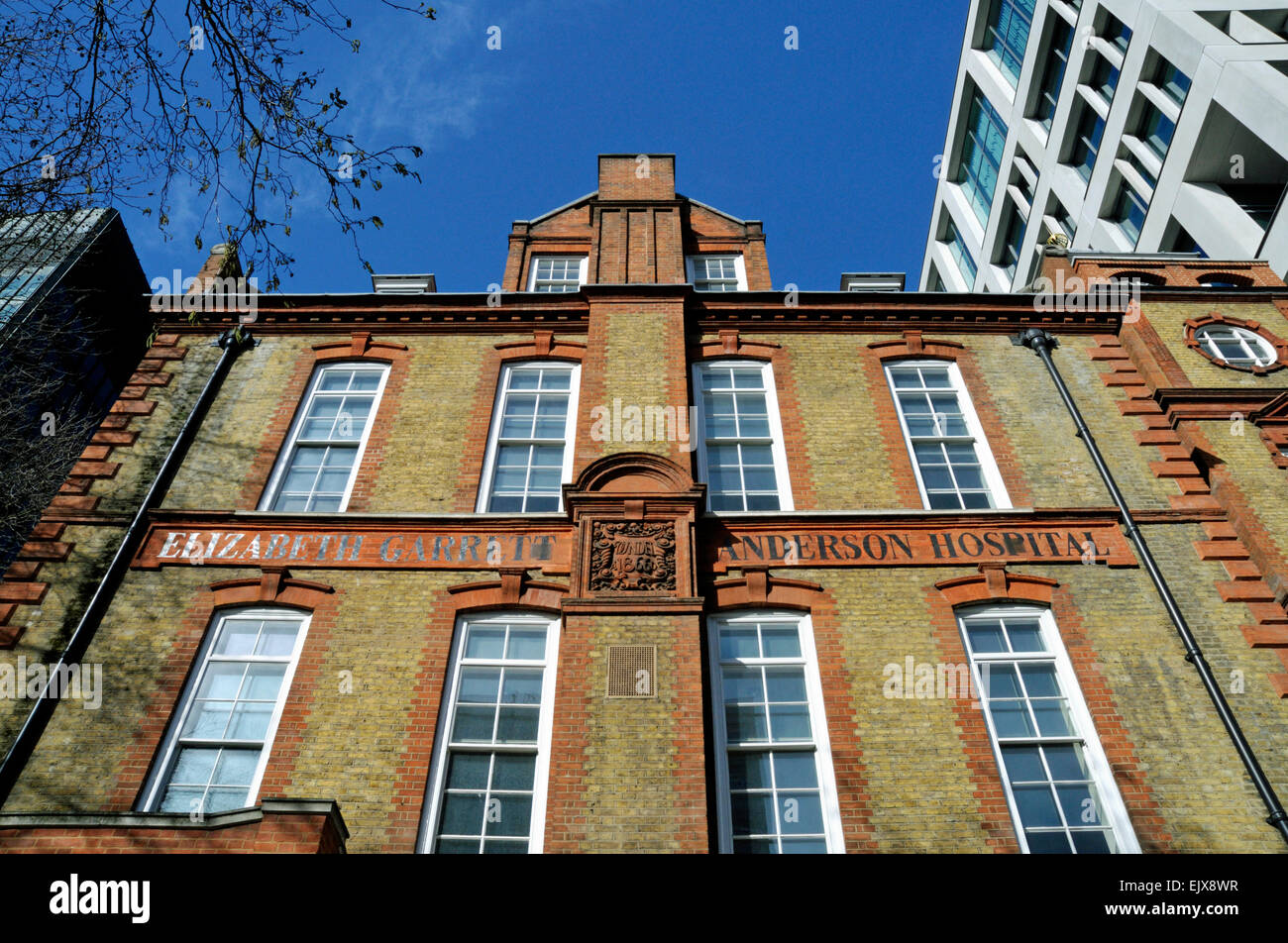 Elizabeth Garrett Anderson Hospital Altbau, Euston Road London England Großbritannien UK Stockfoto