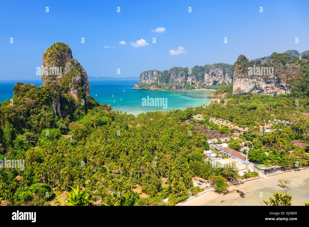 Railay Beach, Krabi Provinz. Thailand. Stockfoto