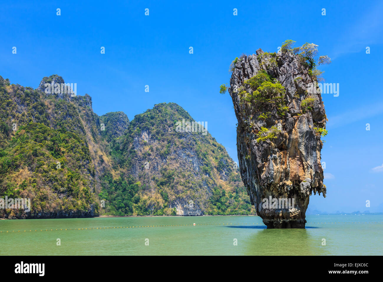 James Bond Insel. Phangnga Bucht, Thailand Stockfoto