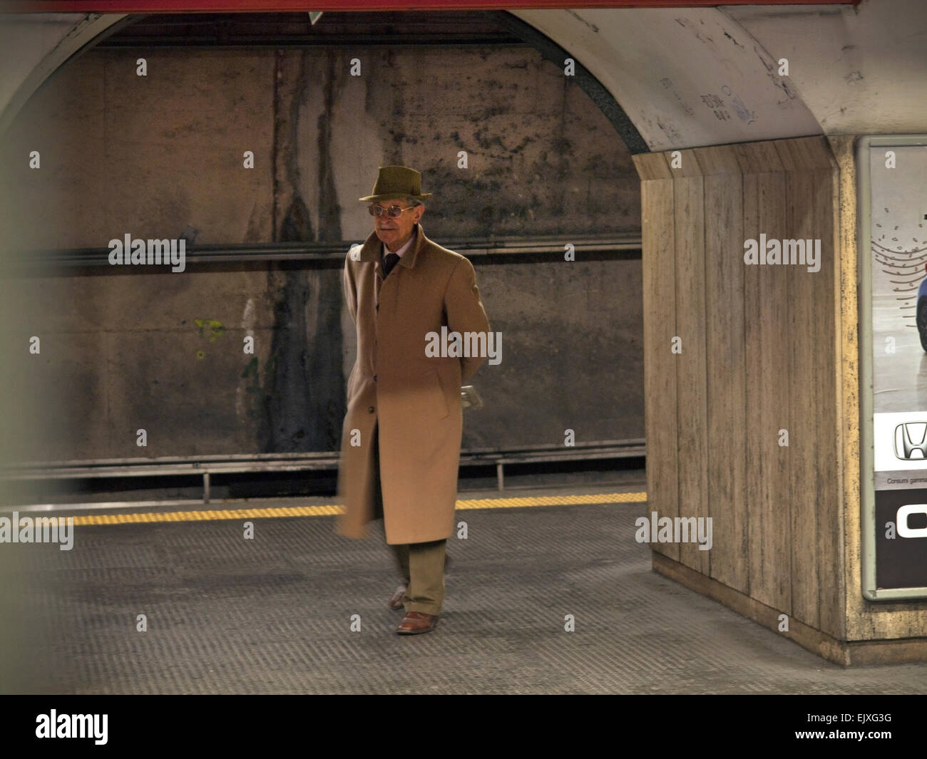 Reisen mit der Rom-Metro Stockfoto