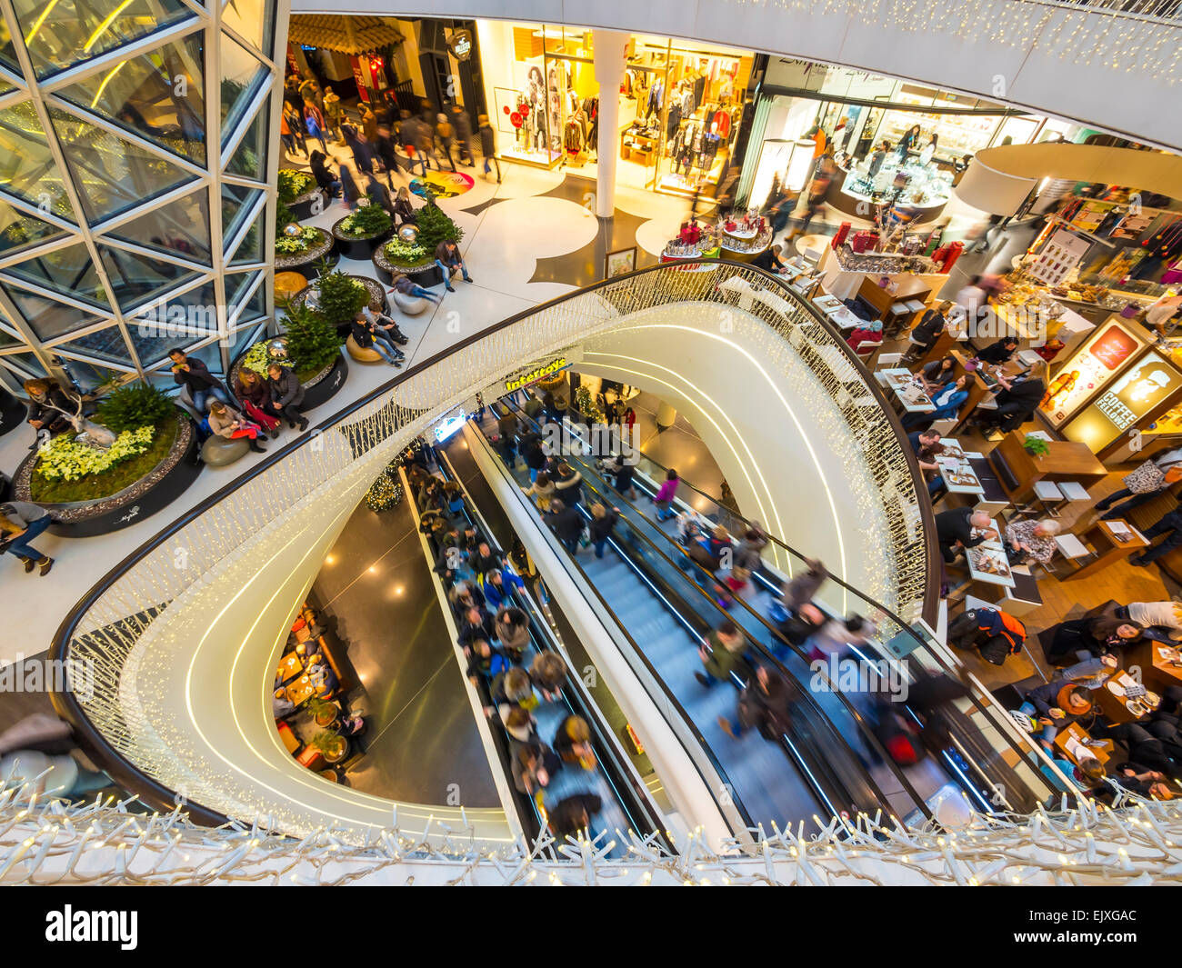 Deutschland, Hessen, Frankfurt, MyZeil Einkaufszentrum, Architekten Massimiliano Fuksas Stockfoto