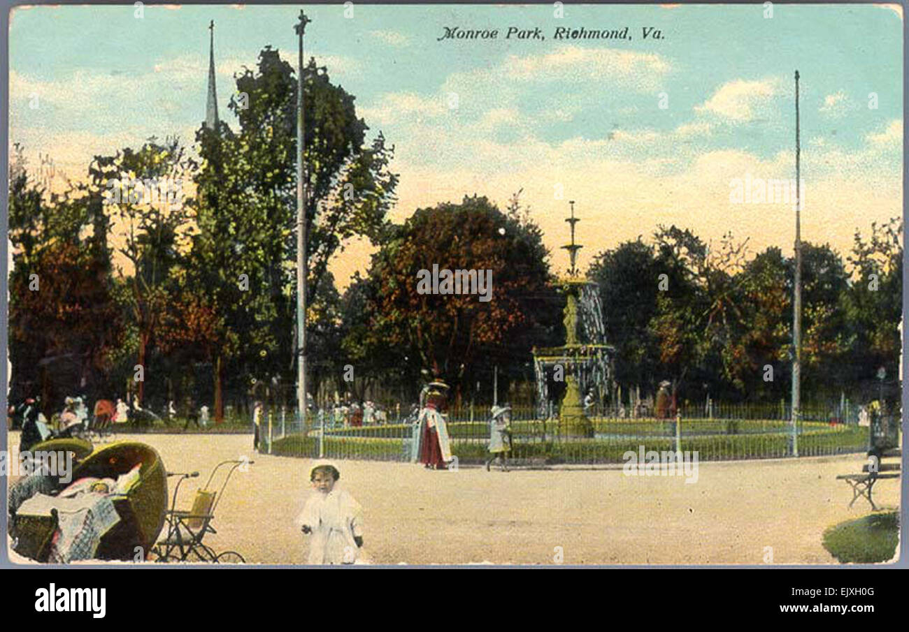 Monroe Park, Richmond, Va Stockfoto