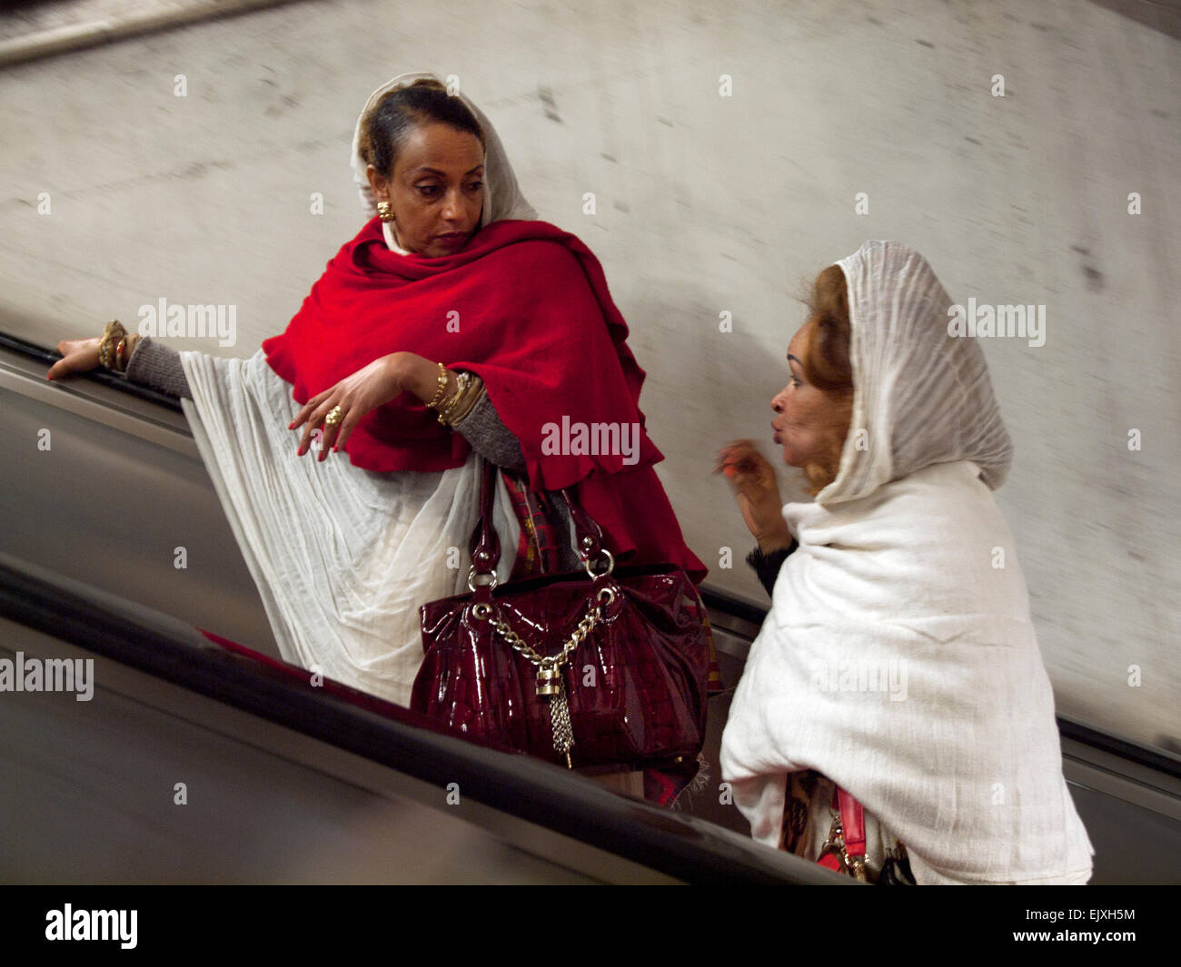 Reisen mit der Rom-Metro Stockfoto