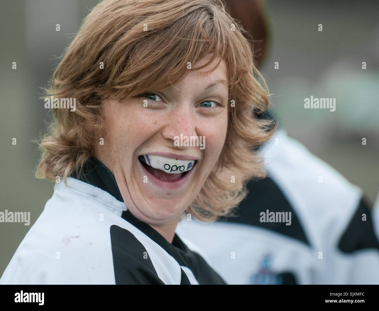 Damen rugby Stockfoto