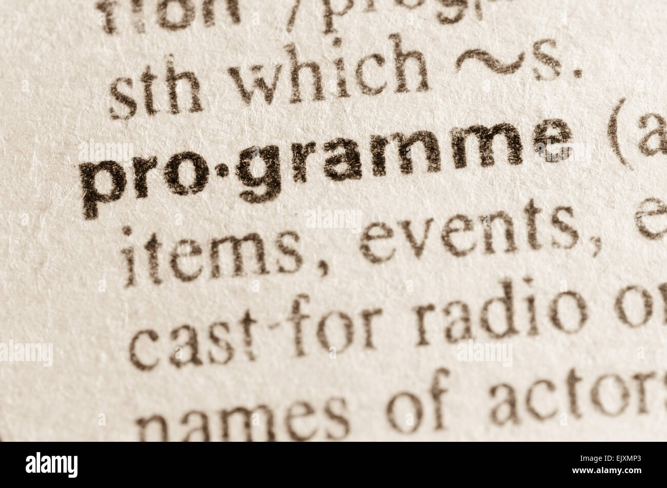 Programme book -Fotos und -Bildmaterial in hoher Auflösung – Alamy