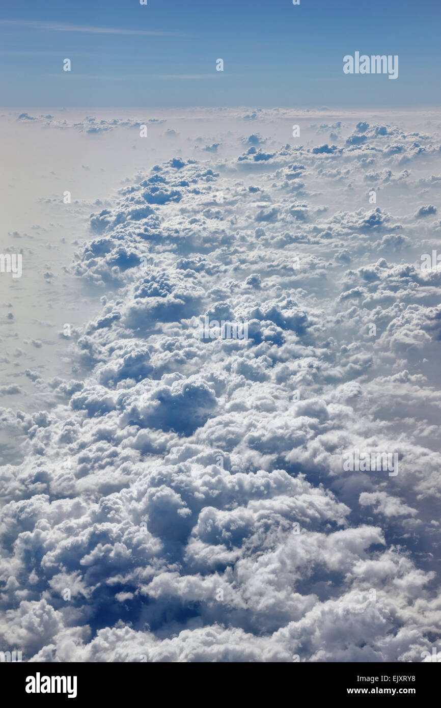 Wolken von oben Stockfoto