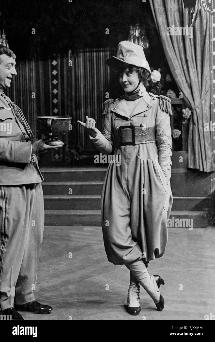 Szene aus dem Theaterstück The Happy Day. 11. Juni 1916. Stockfoto