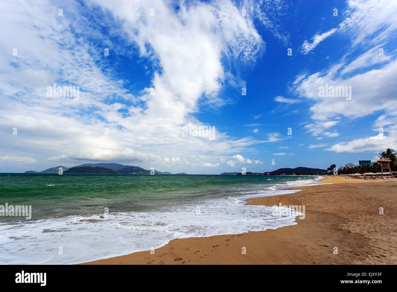 Nha Trang Beach, Provinz Khanh Hoa, Zentral-Vietnam Stockfoto