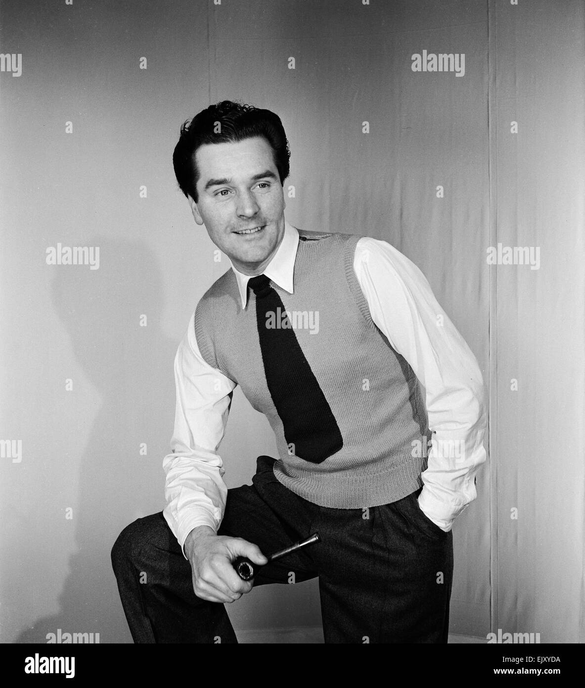 Mann-Pfeife. c1964. Stockfoto