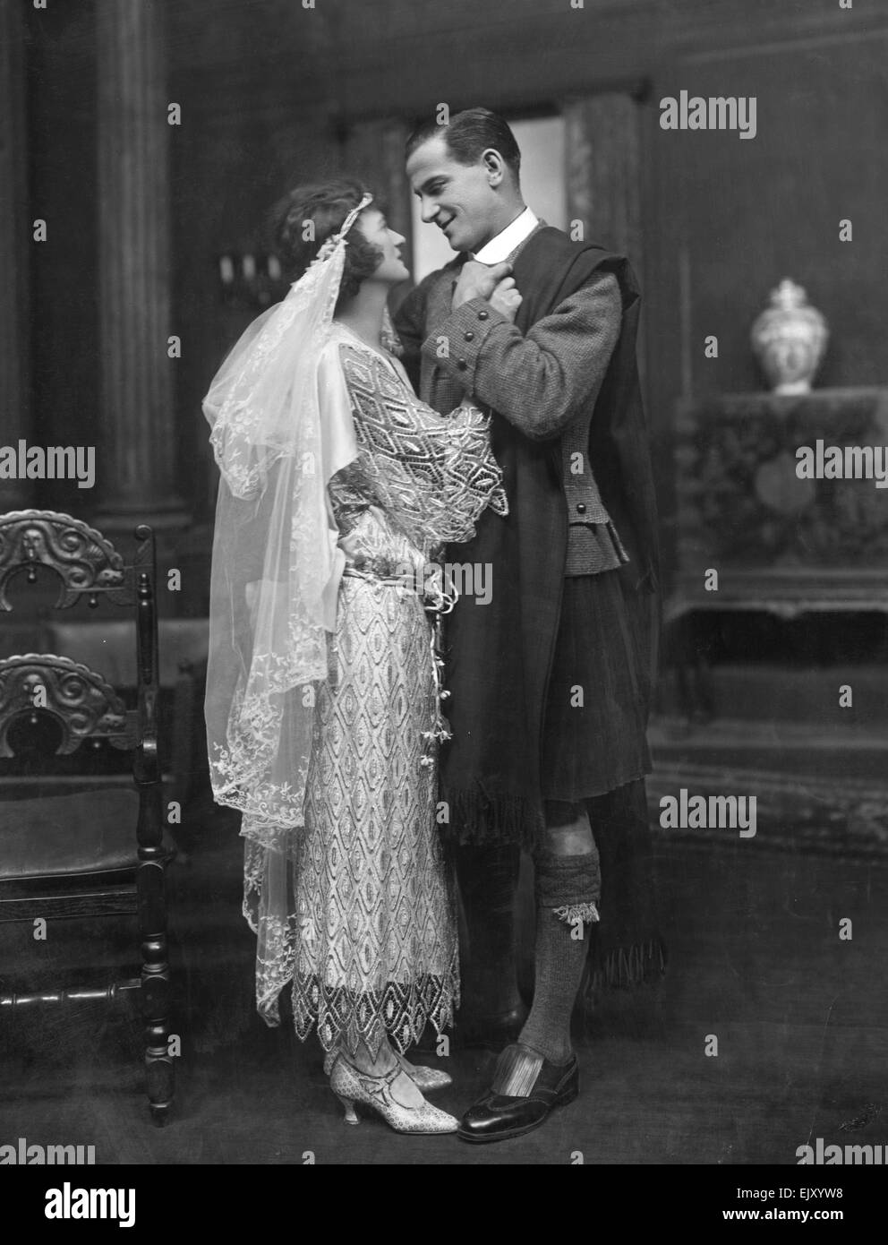 Szene aus dem Stück Verlust und lachen. 14. Mai 1922. Stockfoto