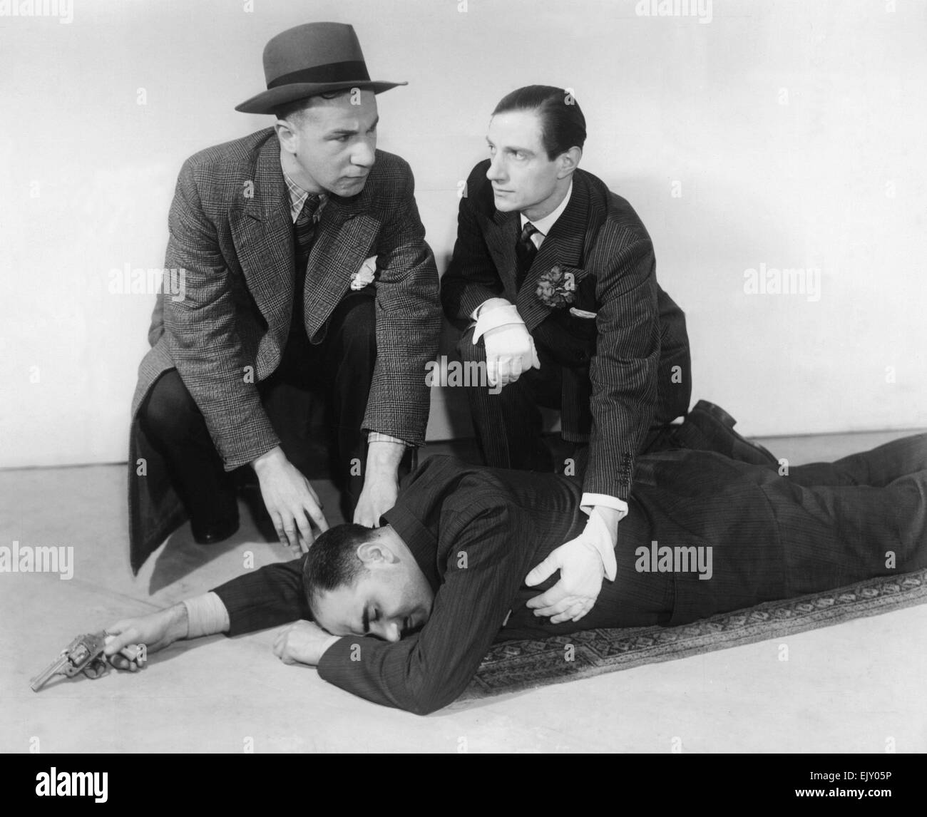 Szene aus dem Stück The Drückeberger. 21. Mai 1934. Stockfoto