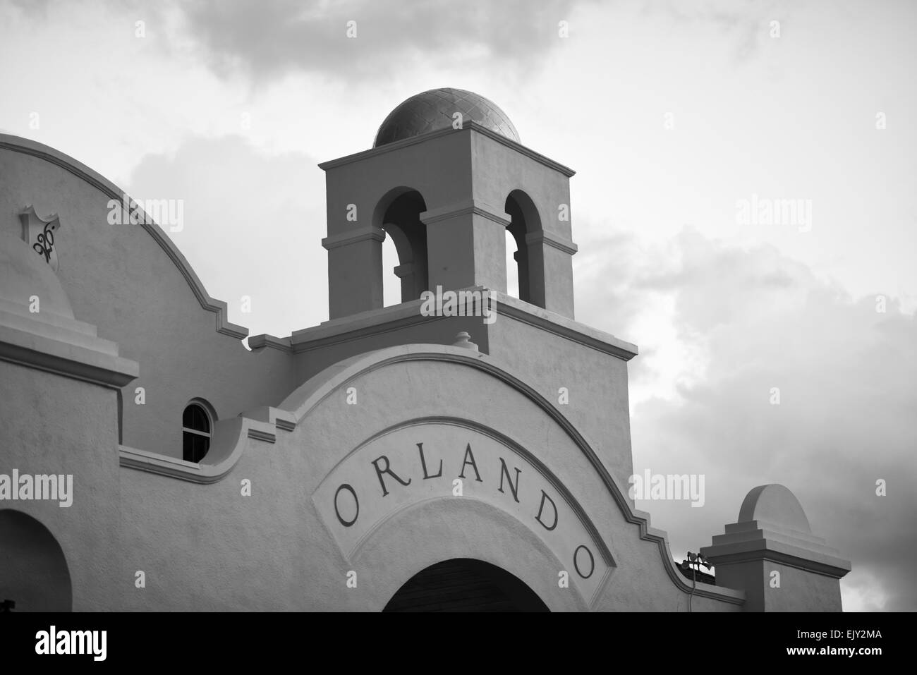 Das Orlando Bahnhof nahe der Innenstadt von Orlando, Florida von Amtrak und SunRail verwendet. Stockfoto