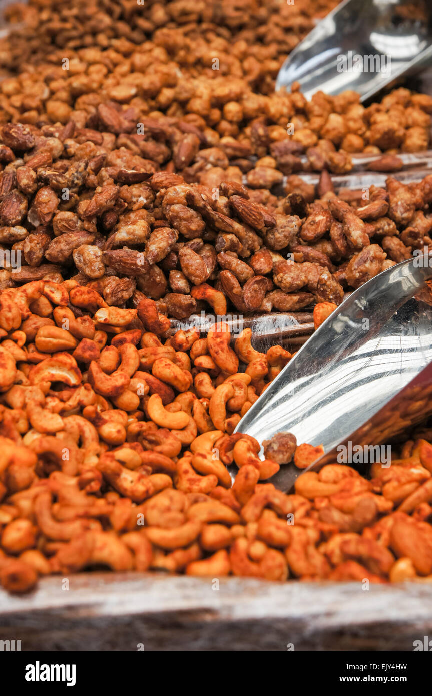 Geröstete Erdnüsse Stockfoto