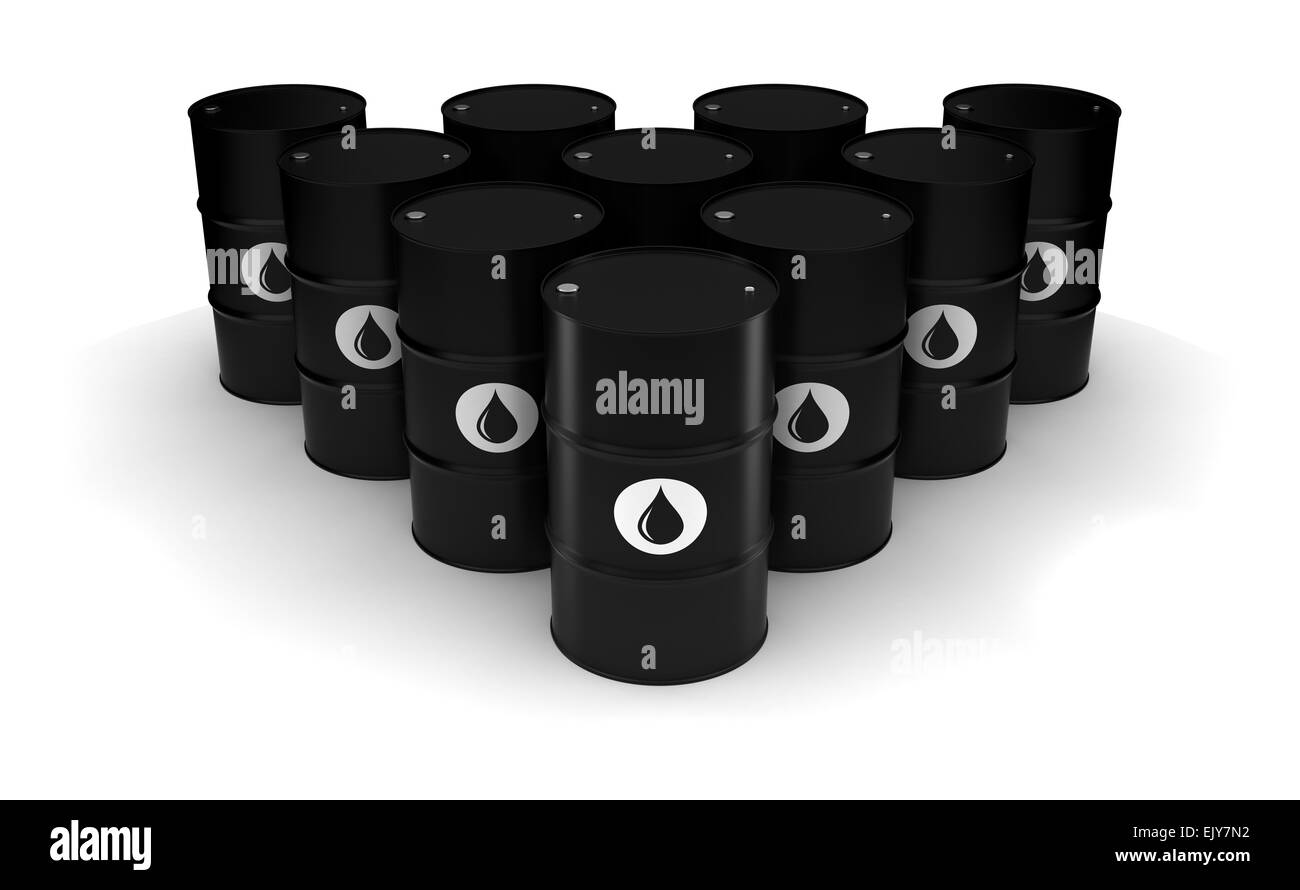 Barrel Erdöl Stockfoto