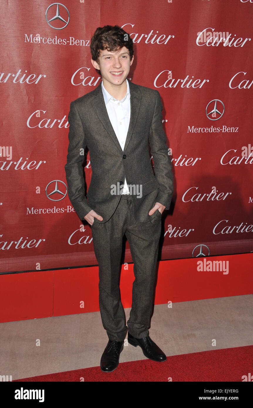 PALM SPRINGS, CA - 5. Januar 2013: Tom Holland bei der Awards-Gala für 2013 Palm Springs International Filmfestival. Stockfoto