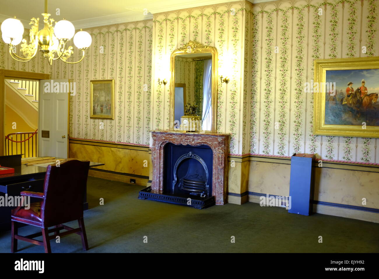 Kensington Palace Interior London England Stockfoto Bild