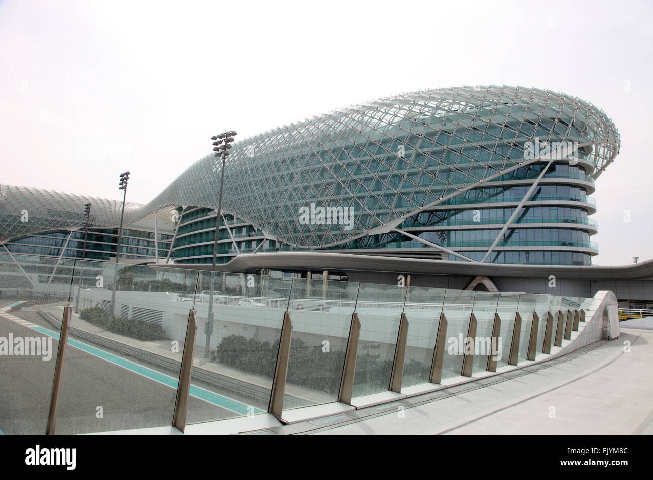 Yas Viceroy Hotel auf Yas Island. Stockfoto