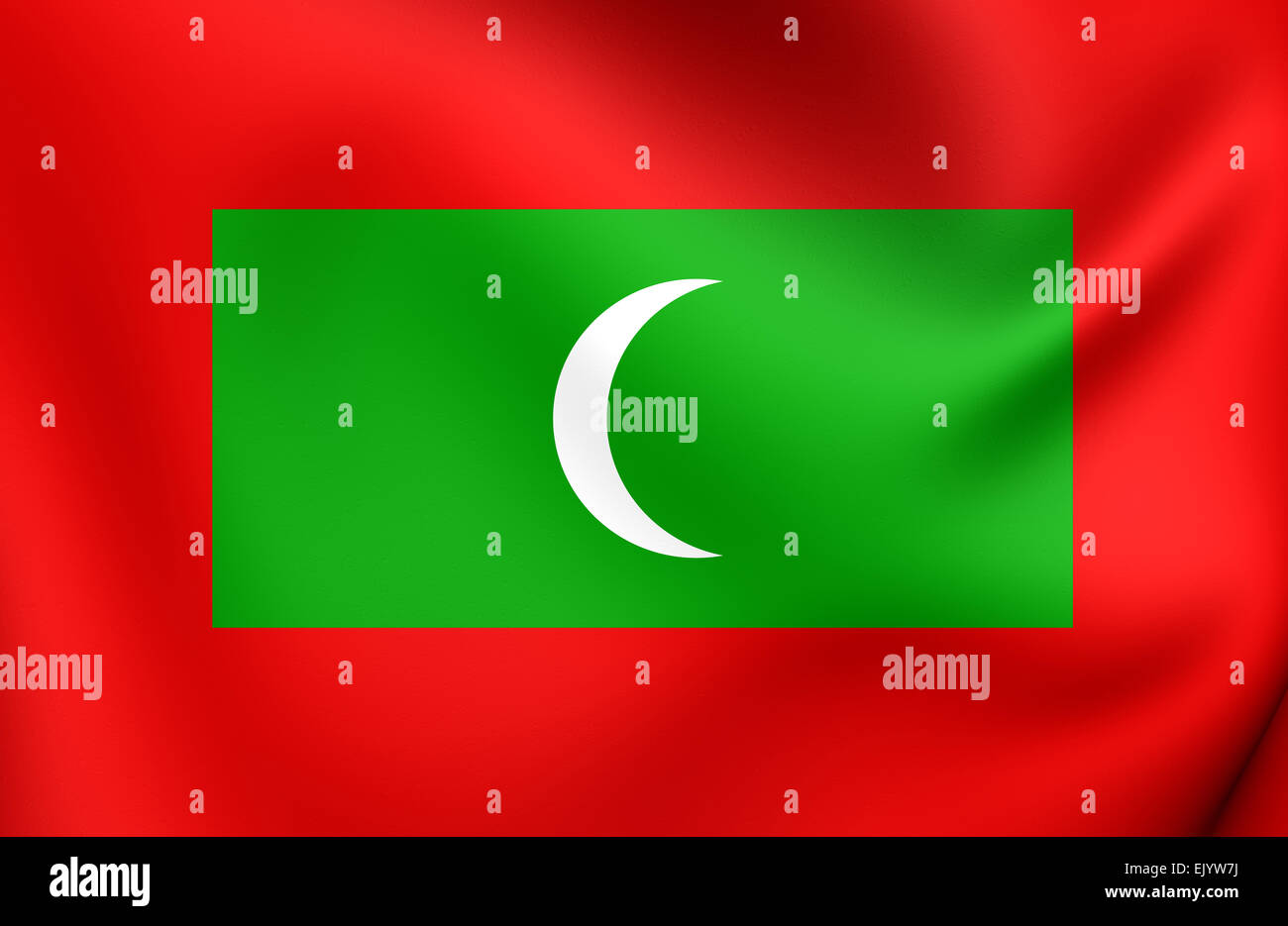 Bandiera Maldive 90x150cm - Digni Bandiera Delle Maldive Issata, 100% Poliestere Nuovo Con Etichette
