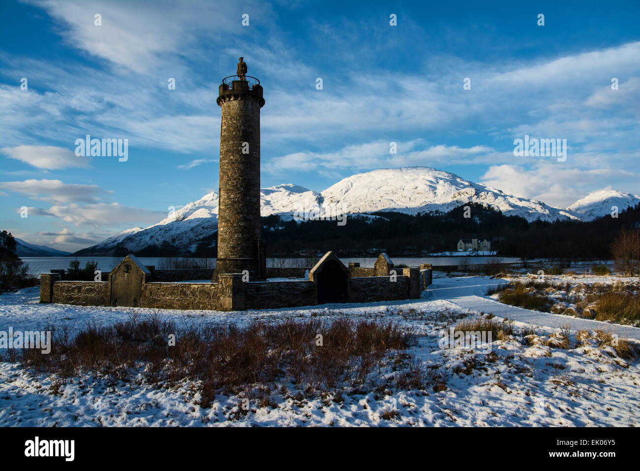 Jakobitische Denkmal in Glenfinnan Stockfoto