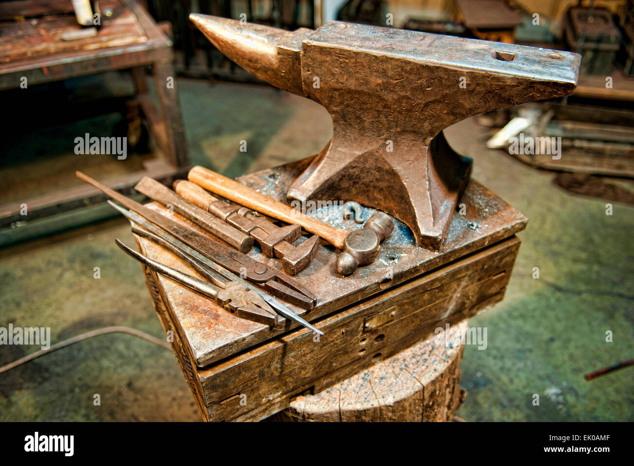 Metallverarbeitung Werkzeuge Stockfoto