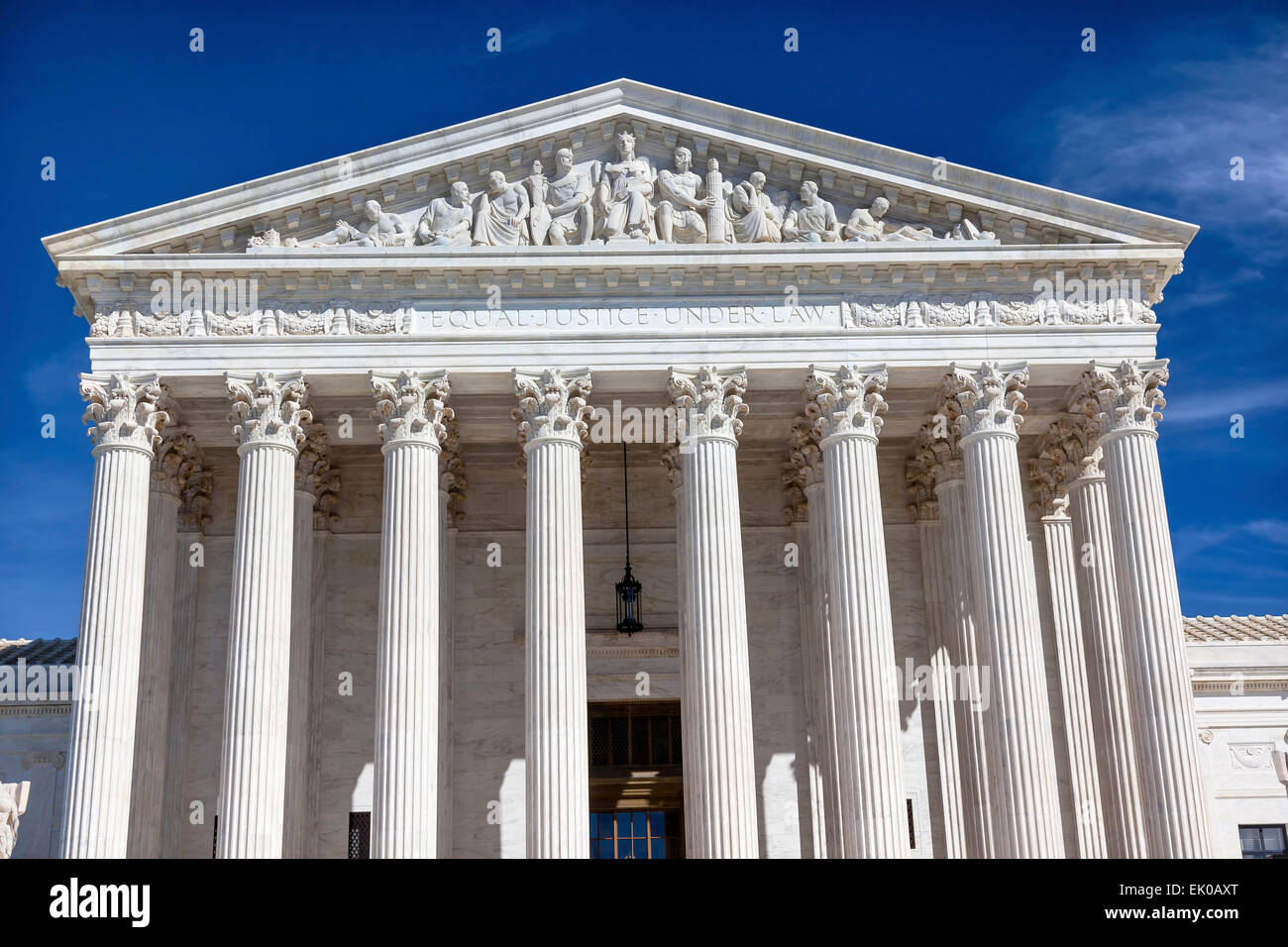 Weiße US-Supreme Court Capitol Hill Washington DC Stockfoto
