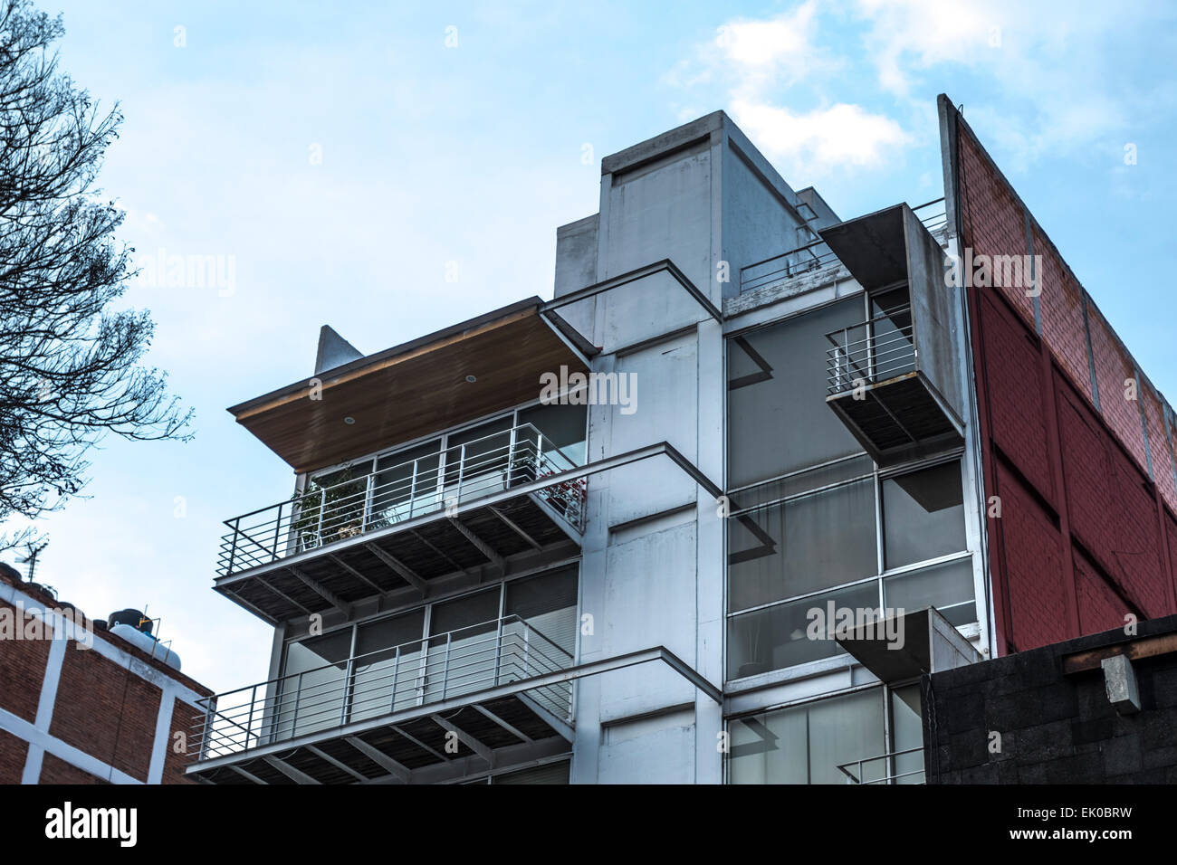 Moderne Architektur-Städtebau-Wohnung Stockfoto